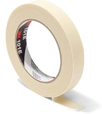 Dpm Tapes - 101E Ruban en papier pour masquage à usage général, peinture, inscriptible à la main, étiqueté - Professionnel original, universel - Colle de haute qualité (19 mm x 50 m)