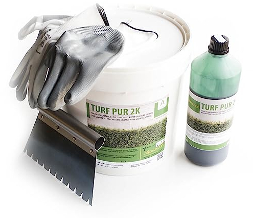 COLLA prato sintetico kit 10 kg erba artificiale manto tappeto giardino bicomponente