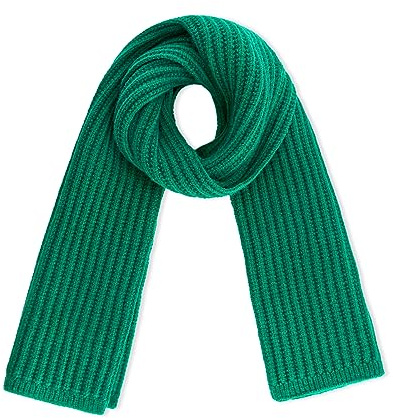 YATANAM Toddler Scarf Warm Knit Kids Neck Warmer Soft Stretch Baby Winter Scarves for Boys Girls (A-dark green)