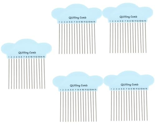 DIYEAH 5 Stück Papierflechtkamm Dorinta Handgefertigtes Papier Quilling Kamm DIY Papier Bastelwerkzeug Papier Quilling Zubehör Kämme Papier Quilling Werkzeuge Papier Quilling