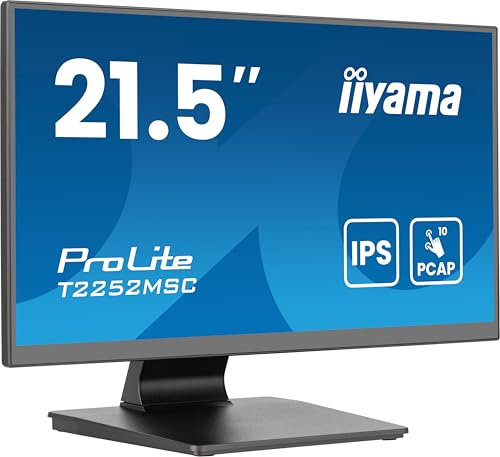 iiyama Prolite T2252MSC-B2AG 21.5 21.5 Full HD 10 Point Multitouch Capacitive HDMI DP USB3.2 7H LED Display - Black