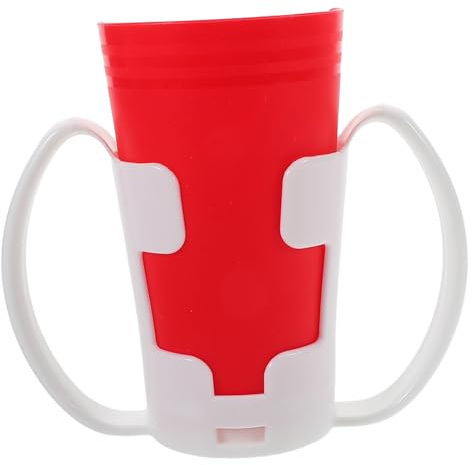 MOTHNUR Gobelet à Découpe Nasale pour Usage Quotidien Compatible Lave-vaisselle en Pp avec Design Ergonomique en U, Réduit les Éclaboussures pour Personnes Âgées et Rééducation