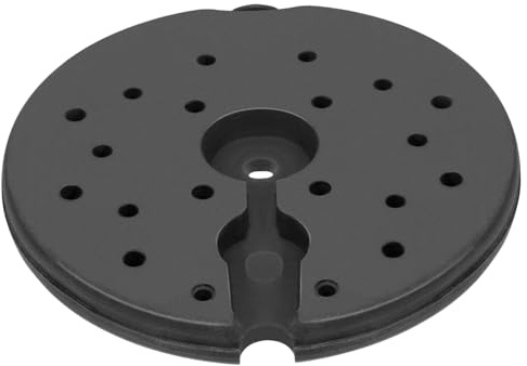 Sewroro Bases para Iluminación Base Pesada de Plástico Negro Contrapesos para Lámparas de Pie Compatibles y Redondeada Funcional