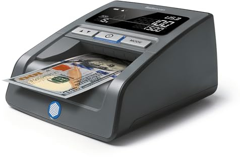 Safescan 185-S Automatic Counterfeit Money Detector that Quickly Verifies Banknotes - Including Us Dollars - Money Machine with 7-Point Detection - 100 Percentage Accurate Money Checker Machine