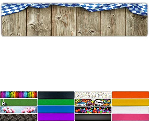 Generisch Fun-KENNZEICHEN Wunschkennzeichen | Namensschild |520x110 mm | viele Farben | Funschilder individuell mit Wunschtext gestaltbar (Bayern)