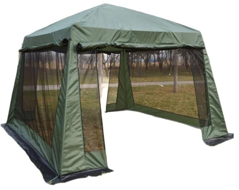 Qcbuegof Resistente a la lluvia, alojamiento al aire libre, protección contra el viento, tienda de campaña para playa, dosel
