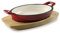 Lacor 25850 25850-Cocotte Ovale Rouge Dégradé 21'7x15 cm Aluminium
