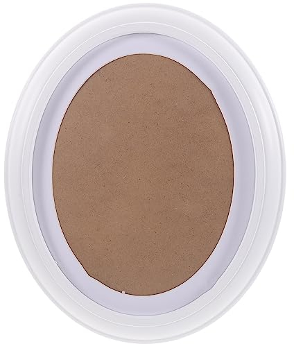 Garneck Bilderrahmen Oval Weiß: 10 Zoll Vintage Bilderrahmen groß oval Holz Fotorahmen - Wand Holzbilderrahmen Ovaler Rahmen für Wohnzimmer Schlafzimmer Familie Geschenke