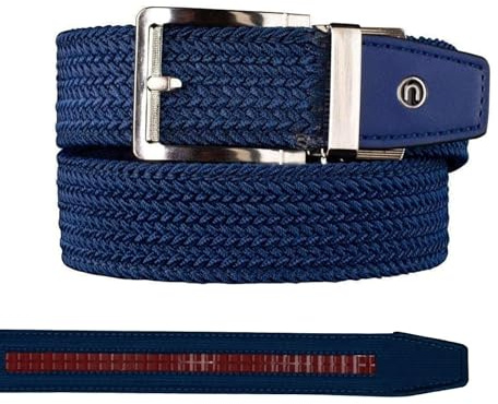 Nexbelt Braided Ratchet Golf Belt – Navy – Stretch Fit, Fits up to 50