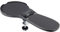 Maximex Tisch-&Armlehnen-Mauspad - Ergonomische Handgelenkauflage mit Handballenpolsterung, Thermoplast, 48 x 3.5 x 21.5 cm, Schwarz