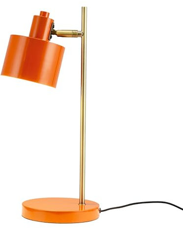 Dyberg Larsen Ocean Tischlampe Orange Ohne Leuchtmittel | Modische Lampe für Nachttisch oder Wohnzimmer | Leichte Tischlampen im Dänischen Design | Tischleuchte mit Kabel für den Innenbereich E14/40W