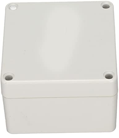Lwuey Junction Box, Ip65 Waterproof Cable Connector 83x81x56mm Electrical Unit Plastic Cover Project Case Electronic Enclosure Weatherproof Surface Mounted For Outdoor Lighting Garage Wiring