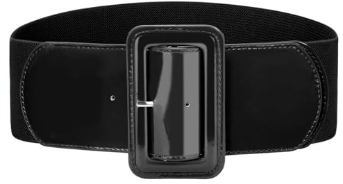 VONMELLI Stretchy Wide Women Belts Elastic Vintage Belts for Women Fashion Ladies Waist Belt for Dress