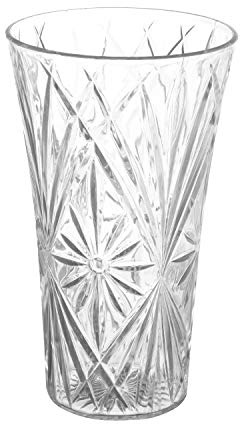 Royal Imports Acrylic Flower Vase – 10 Tall, 6 Opening, Clear