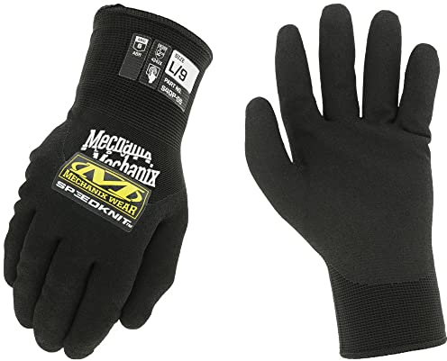 Mechanix Wear SpeedKnit Thermal S4DP05 Handschuhe – Winter-Arbeitshandschuhe zum Schutz der Hände bei kaltem Wetter – isoliert – Touchscreen-fähig – wasser-, abrieb- & schnittfest – Medium – Schwarz