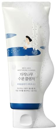 ROUND LAB Birch Juice Moisturizing Cleanser | Unclogs hidden sebum, Clears away dead skin cells., Soothing, Low pH, Gel Type Cleanser (5.07 fl.oz)