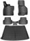 ELMASLINE Gummimatten & Kofferraumwanne Set für VW TIGUAN I (5N) 2007-2016 | Extra hoher Rand | 1.Gen