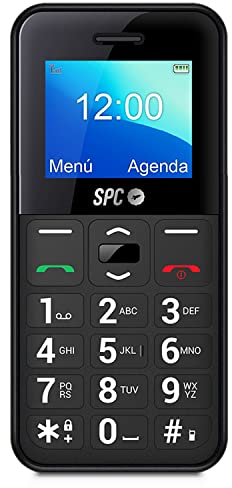 SPC Fortune 2 Pocket Edition – Téléphone Portable Senior avec Grandes Touches et de Grands Chiffres, Bouton SOS, Sonnerie et Notifications intelligentes, Volume Extra-élevé, Couleur Noir