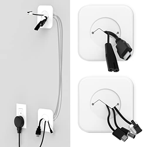 HomeMount Kit de ocultación de Cables de TV, Kit de ocultación de Cables para Montaje en Pared, Kit de gestión de Cables Oculta los Cables de TV detrás de la Pared (Blanco)