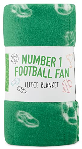 Sass Party & Gifts Kids Football Fleece Throw Blanket - Great Gift For A Football Fan's Bedroom