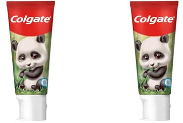 COLGATE - Dentifrice pour Enfant Colgate Kids Animaux - Goût Orange Mangue - Dentifrice au Fluor - À partir de 6 ans et Plus - Tube de 50 ml - Visuel d'animaux aléatoire (Lot de 2)