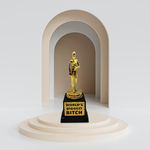 Trofeo Divertente World´s Biggest Bitch - Trofeo Decorativo per scherzi - Mad Monkey