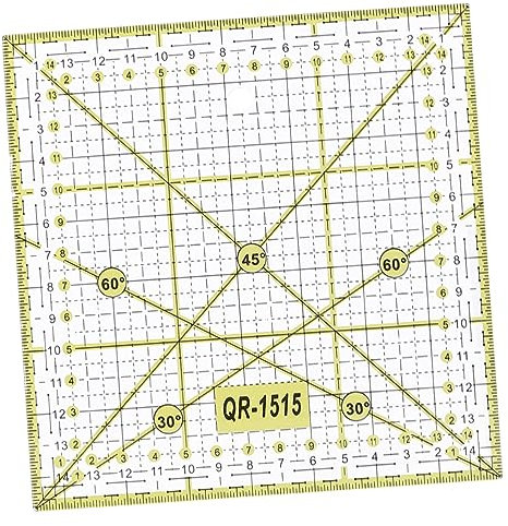 SEWACC Patchworklineal Gitterlinien Quadratisches Nählineal Für Präzises Schneiden Kleidungsdesign Geeignet Für Quilten Und Nähen