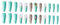 BELLIFFY 24pcs Wearable Fake Nails Nail Art Decorative Nails Flecken Zarte Gefälschte Nägel Frauen Nagelkunstzubehör