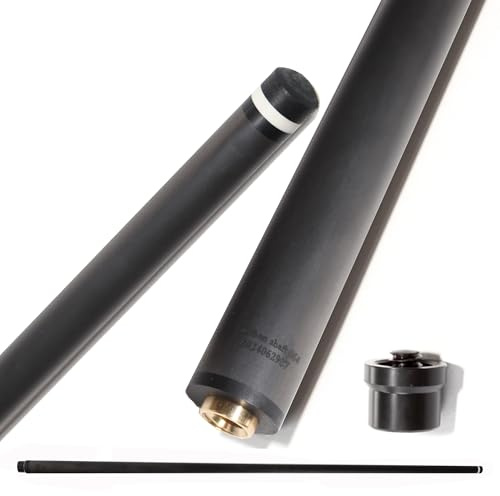 OKHEALING 100% kolfiberköskaft, kolfiber snookerköskaft, avsmalnande kolfiber snookerskaft för biljardspel/break/snookerköskaft (Radial Pin, 11.8-21.4-765)