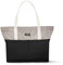 LARKSON Strandtasche Damen & Herren Schwarz - Linn - Große Beach Bag für Strand, Schwimmbad, Pool - Tote Bag Badetasche XXL mit Reißverschluss - Leicht