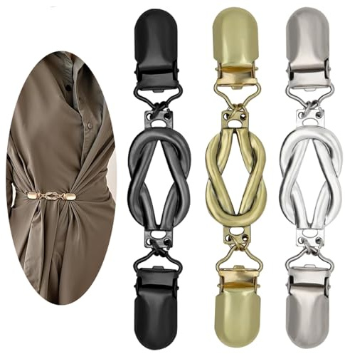 JClorix Lote de 3 Broches para Cárdigan Vintage, Clip Decorativo para Ropa de Mujer, Cierre Antideslizante para Vestidos, Chales y Chaquetas - Accesorios Retro