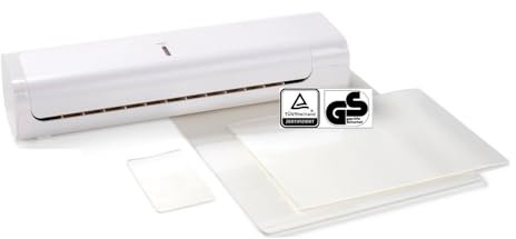 Rex Office Laminiergerät A4 inkl. Laminierfolien Starter-Kit TÜV/GS-Zeichen Laminator Laminierer laminieren bis 125 Mikron Stärke und 400 mm/Min schnell