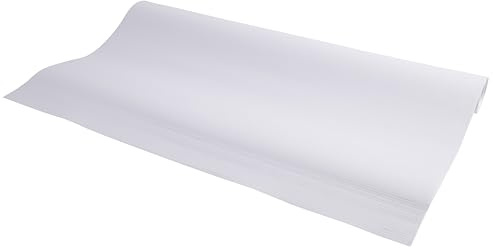 Exacompta - Réf. 41653E - Carton de 5 recharges papier pour tableaux de conférence - papier premium offset blanc 72 g/m2-20 feuilles unies microperforées - format 65 x 100 cm - certifié FSC