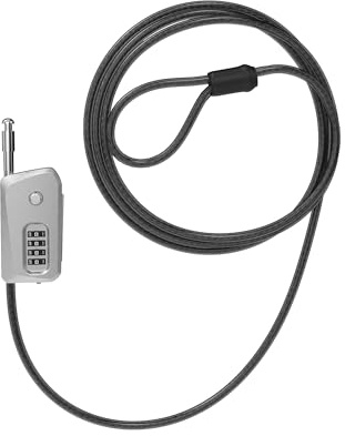 UP Security Cadenas à câble Python 6 pieds pour vélo, bicyclette, verrouillage caméra de sentier, cadenas à combinaison 4 chiffres, anti-vol robuste Candado, kayak, équipement de plein air