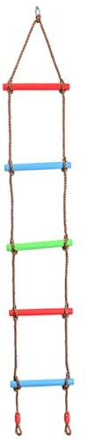 Échelle de Corde pour Enfants, échelle de Corde pour Enfants, Plastique Robuste et Cordes en Nylon grimpant des Jouets, idéal pour Le Swing Set, extérieur, Arbre Arbre, Terrain Jeu