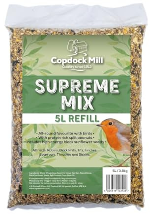 Copdock Mill Wild Bird Seed Supreme Mix, 5l Refill 3.8kg