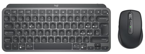 Logitech MX Keys Mini Combo for Business, compatto, tastiera e mouse senza fili, tecnologia Logi Bolt, Bluetooth, certificato Windows/Mac/Chrome/Linux - Grigio