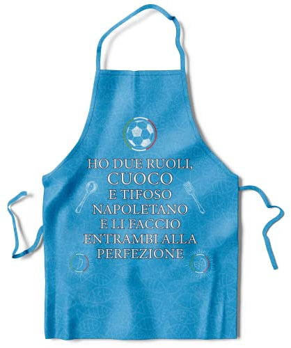 KAÏDENSÏ Idea Regalo Natale Tifoso Calcio Originale – Grembiule da Cucina Divertente Chef – Gadget Idee Regali Divertenti per Tifosi