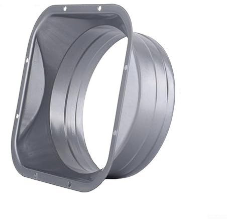 Metal Flange Air Vent, Duct Connector Flange, Flange Tube Air Ventilation Hose Connector Exhaust Duct, Square Exhaust Hose Flange, 150mm