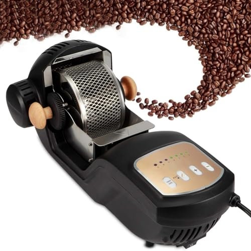 Piccola macchina for tostare il caffè, macchina for la cottura e il raffreddamento, macchina elettrica for tostare i chicchi di caffè senza fumo, piccoli tostatori automatici for il caffè ad aria cald