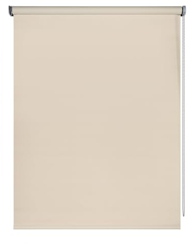 Estores enrollables Opacos Premium, Estor Opaco para Máxima Privacidad con Fácil Instalación en Techo o Pared, Persiana Opaca para Salon o Dormitorio STORESBASIC Piedra 45x180