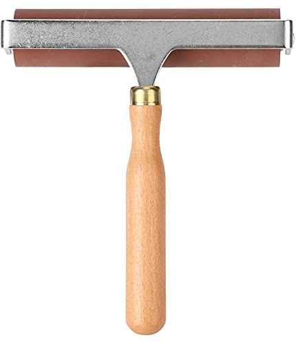 Fockety Rullo di Gomma, Rullo Brayer Elastico Morbido e Flessibile per Incisioni, Stampa a Inchiostro, Artigianato, Album di Ritagli, Strumento di Stampaggio per Incollare la (Gomma + legno composito)
