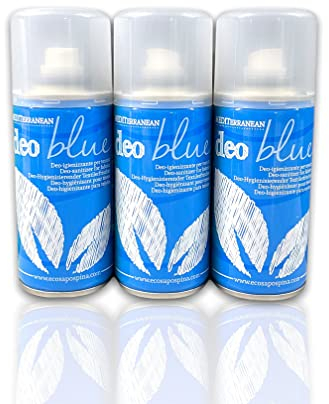 RAMPI Tris Deo Blu Spray Deodorante Igienizzante Tessuti Profumatore Bucato Lavatrice Elimina Odori Professionale Rinfresca Capi Come Appena Lavati Ambiente Armadio Accessori Lavanderia 3x150ml