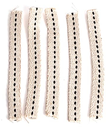 Feuerhand Sturmlaterne Baby Special 276 Flachdocht | 5 Stück | Original-Qualität | ausgezeichnete Ölabsorption | ohne Zuschneiden | Baumwolle | 12,5 mm x 12 cm | sicher | zuverlässig