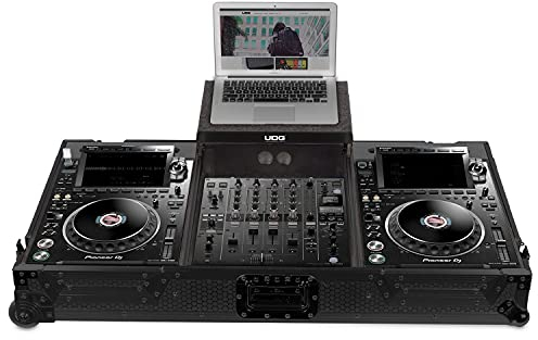 UDG FlightCase Set Pioneer CDJ-3000/900NXS2 + Laptop & Wheels (Black)