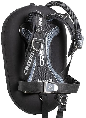Cressi Aquawing Tarierjacket – Unisex Donut-Wing BCD mit Mas-System – Einheitsgröße (XS–XL) – Leichte Aluminium-Rückenplatte – 210D Nylon-Blase – Verstellbares & Komfortables Tauchjacket