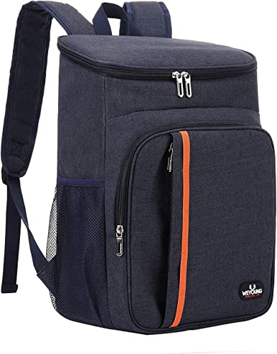 YDFYX 26L Kühl Rucksack Thermo Rucksack Picknicktasche Groß Isoliert Cooler Bag Männer Frauen für Männer Frauen zum Picknick, Wandern, Camping, Angeln oder Arbeit (Klassisch - Blau)