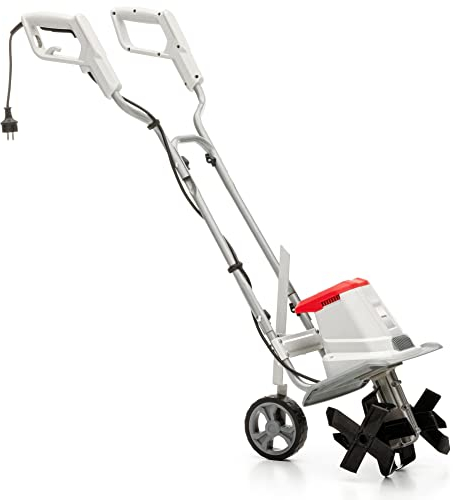 IKRA motoazada eléctrica motocultor IET 1030, Ancho de Trabajo 30cm, Profundidad 20cm, 1080W