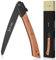 Scie Pliante 21cm, Scie à Main avec Lame en Acier Carbone SK5, 2 Positions de Coupe, Verrouillage de Sécurité en Métal, Poignée en Bois de Sapele – Scie a Bois pour Jardin, Bricolage & Extérieur