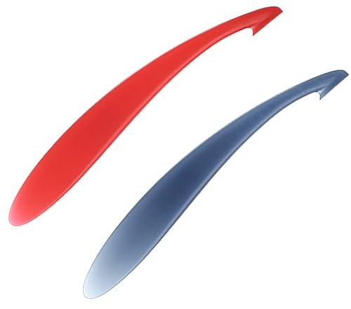 Lot de 2 éplucheurs d'orange, éplucheur en plastique, gadget de fruits, outil d'ouverture d'orange, éplucheur avec long manche, coupe-fruits, accessoire de cuisine